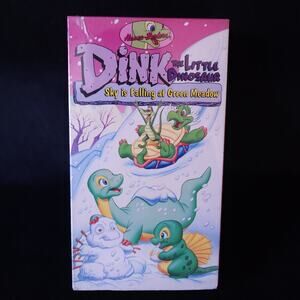 Rare Dink the Little Dinosaur Sky is Falling at Green Meadow VHS Video Tape 1994
